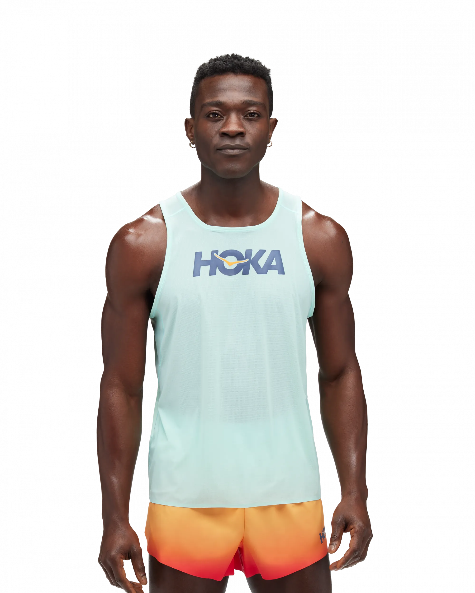 Hoka Men's Airolite Run Tank Cloudless / Marathon | Buy Hoka Men's Airolite Run Tank Cloudless / Marathon here | Outno