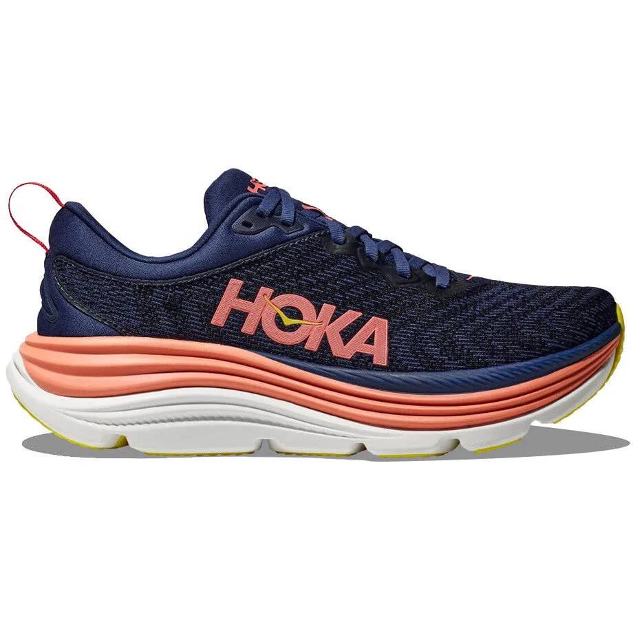 Hoka Women's Gaviota 5 Running Shoes Evening Sky / Coral