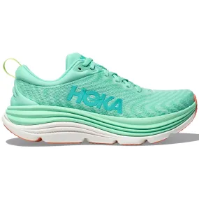 Hoka Women's Gaviota 5 Running Shoes Seafoam / Electric Aqua