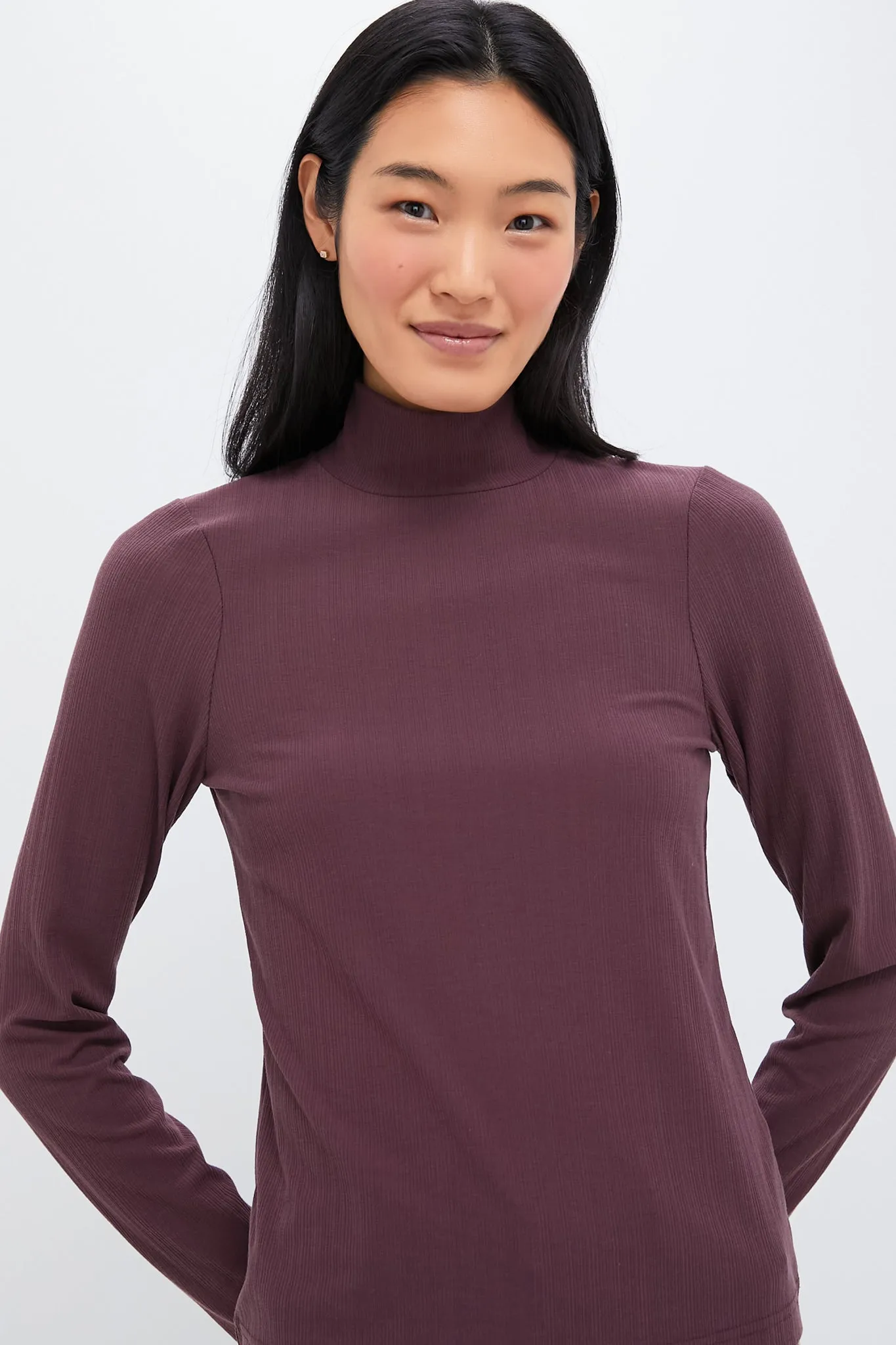 Huckleberry Astrid Fitted Longsleeve Turtleneck Tee