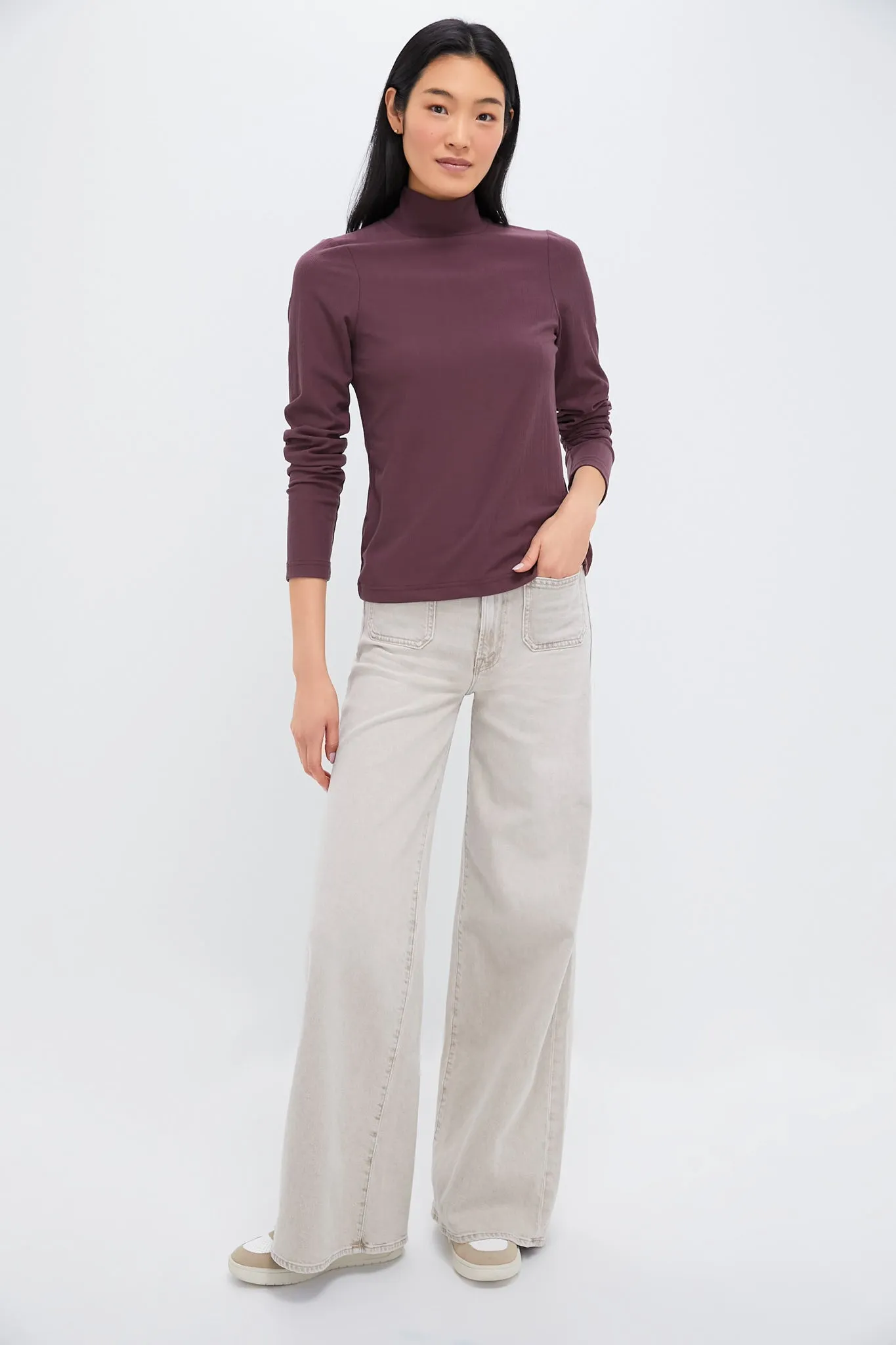 Huckleberry Astrid Fitted Longsleeve Turtleneck Tee