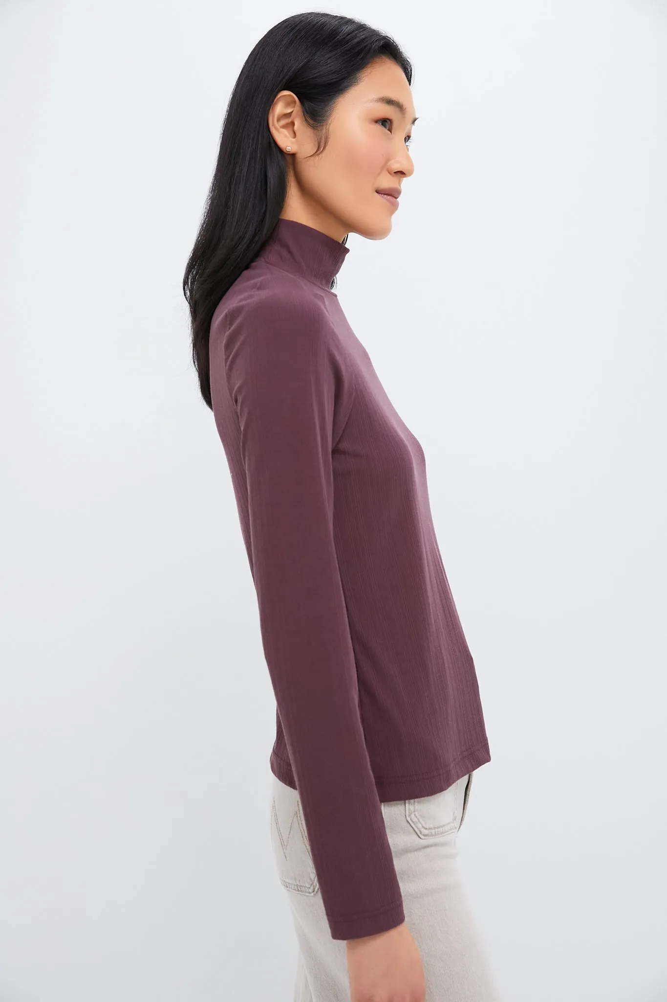 Huckleberry Astrid Fitted Longsleeve Turtleneck Tee