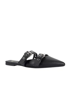 Indianna Point Toe Flats Black