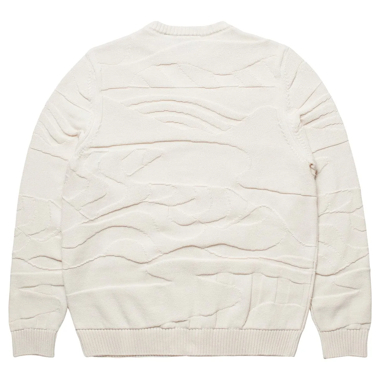 LANDSCAPED KNITTED PULLOVER OFF WHITE | Bodega