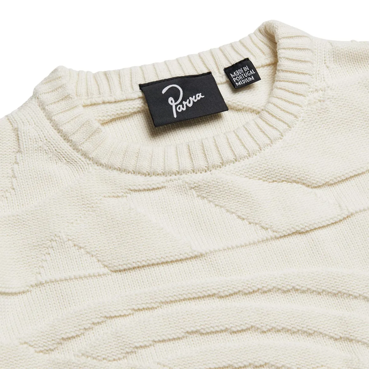 LANDSCAPED KNITTED PULLOVER OFF WHITE | Bodega