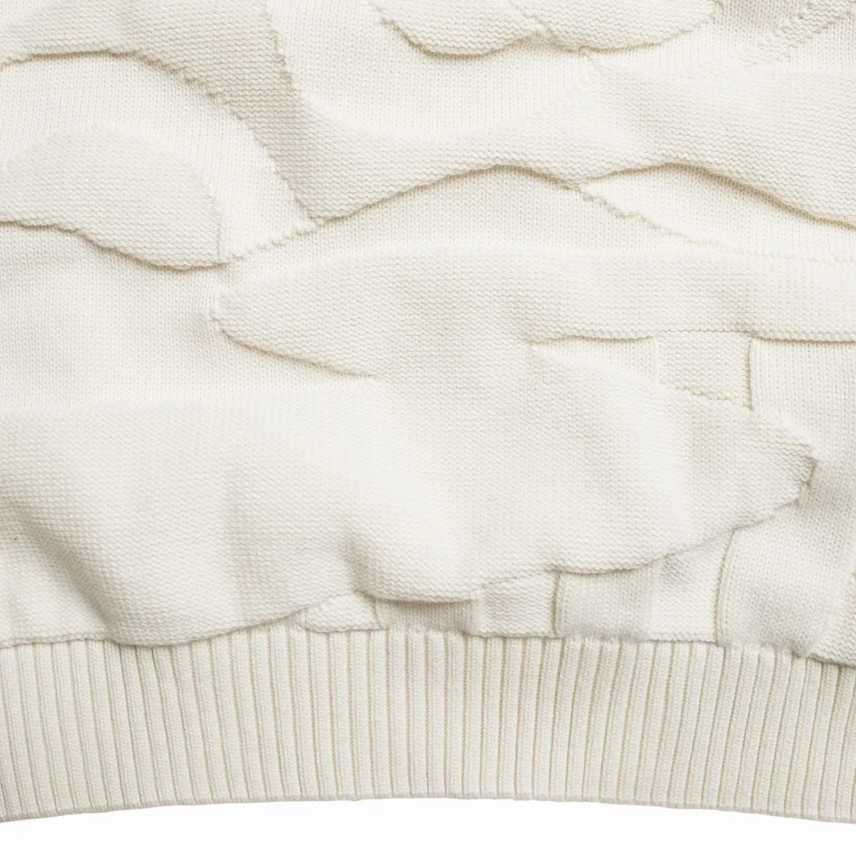 LANDSCAPED KNITTED PULLOVER OFF WHITE | Bodega