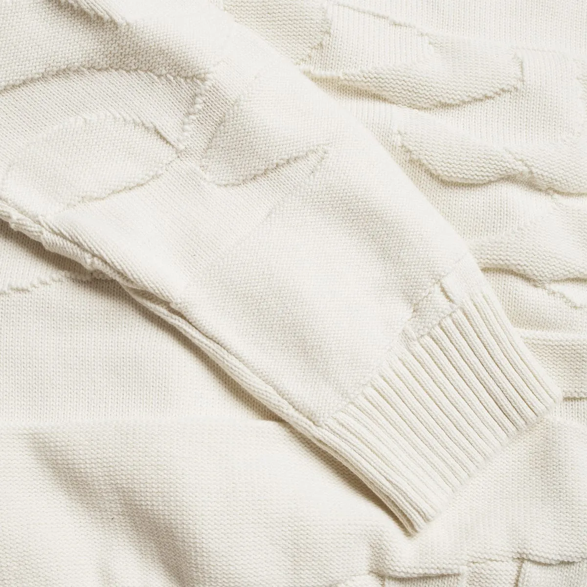 LANDSCAPED KNITTED PULLOVER OFF WHITE | Bodega