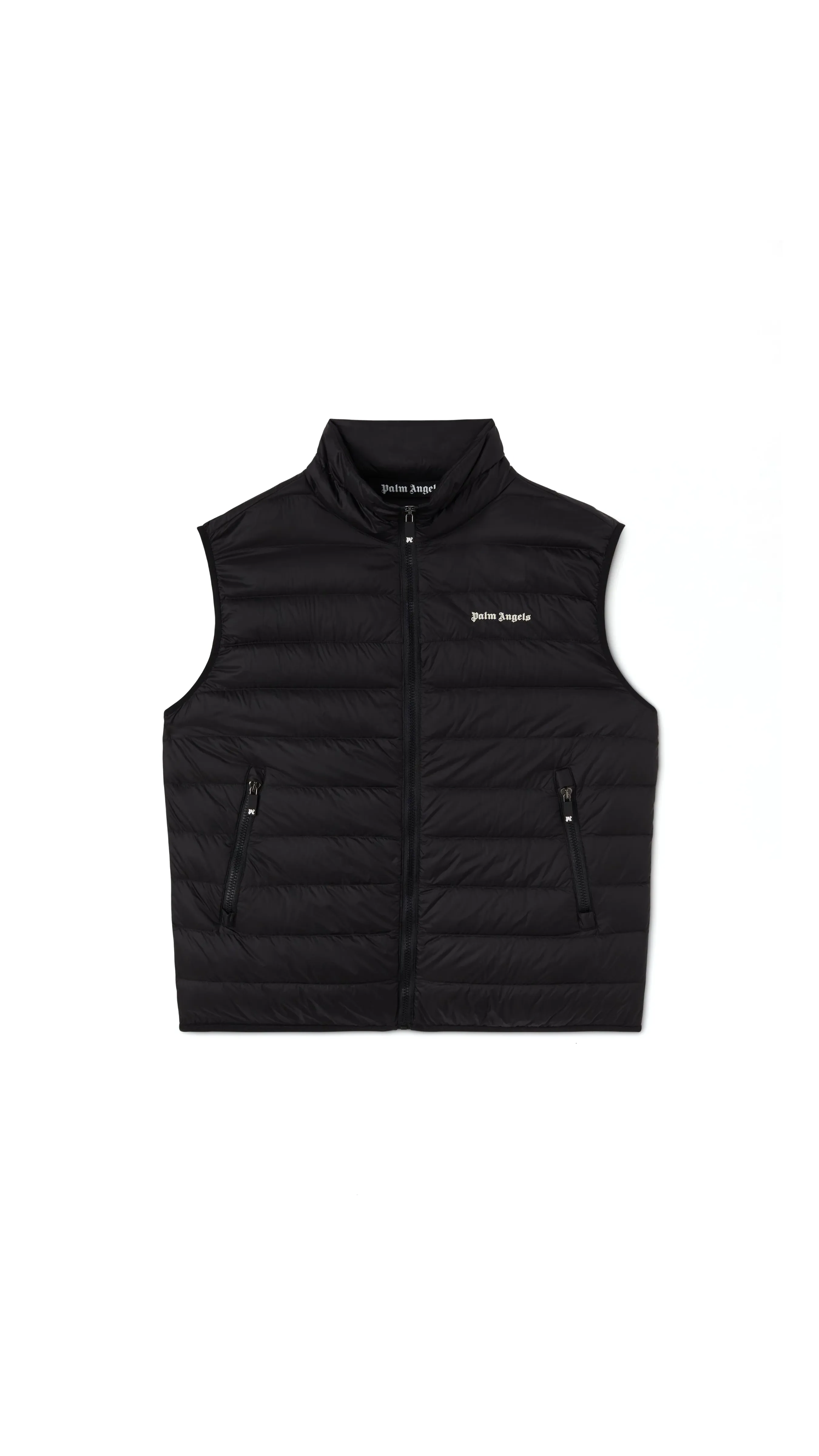 Logo Down Vest - Black