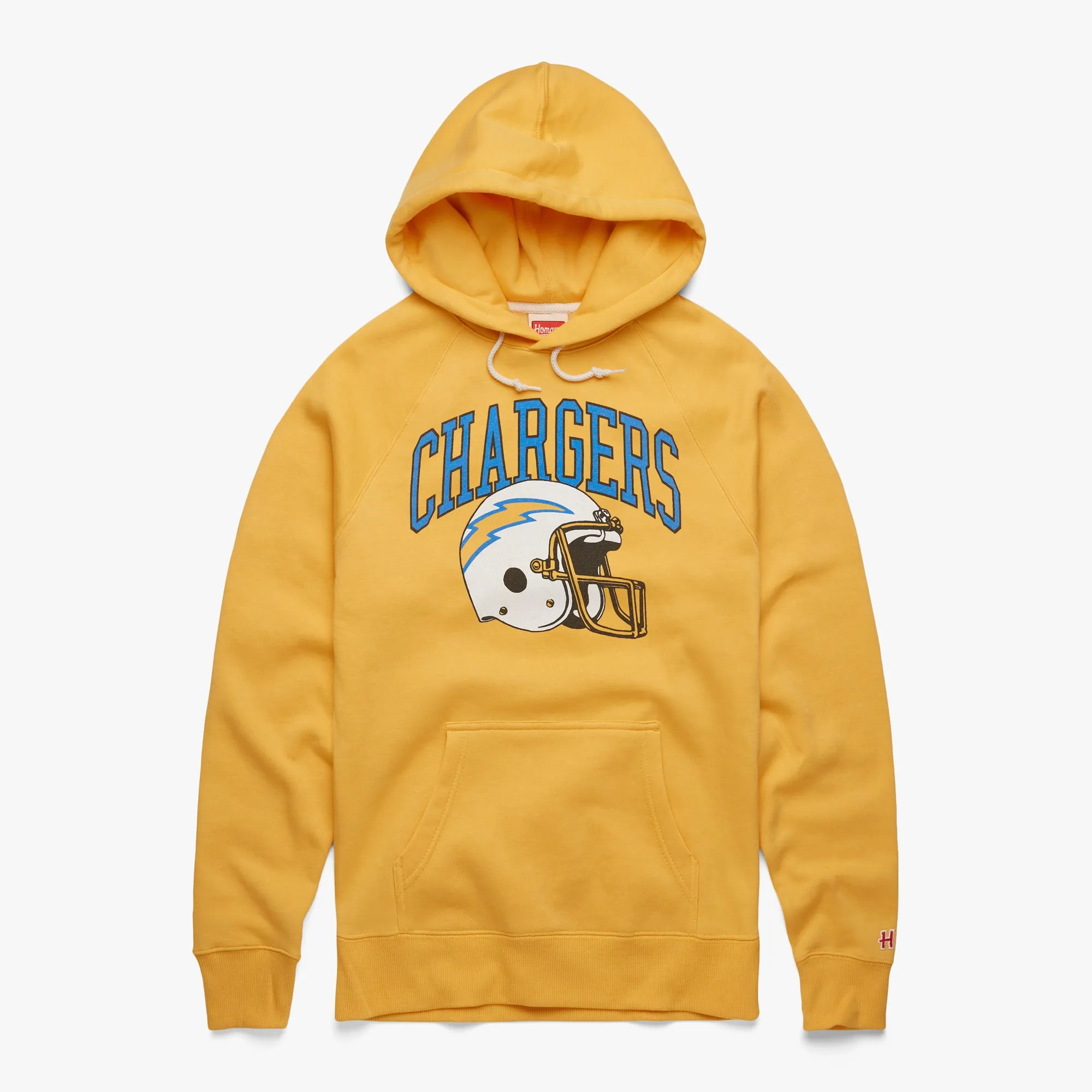 Los Angeles Chargers Helmet Retro Hoodie