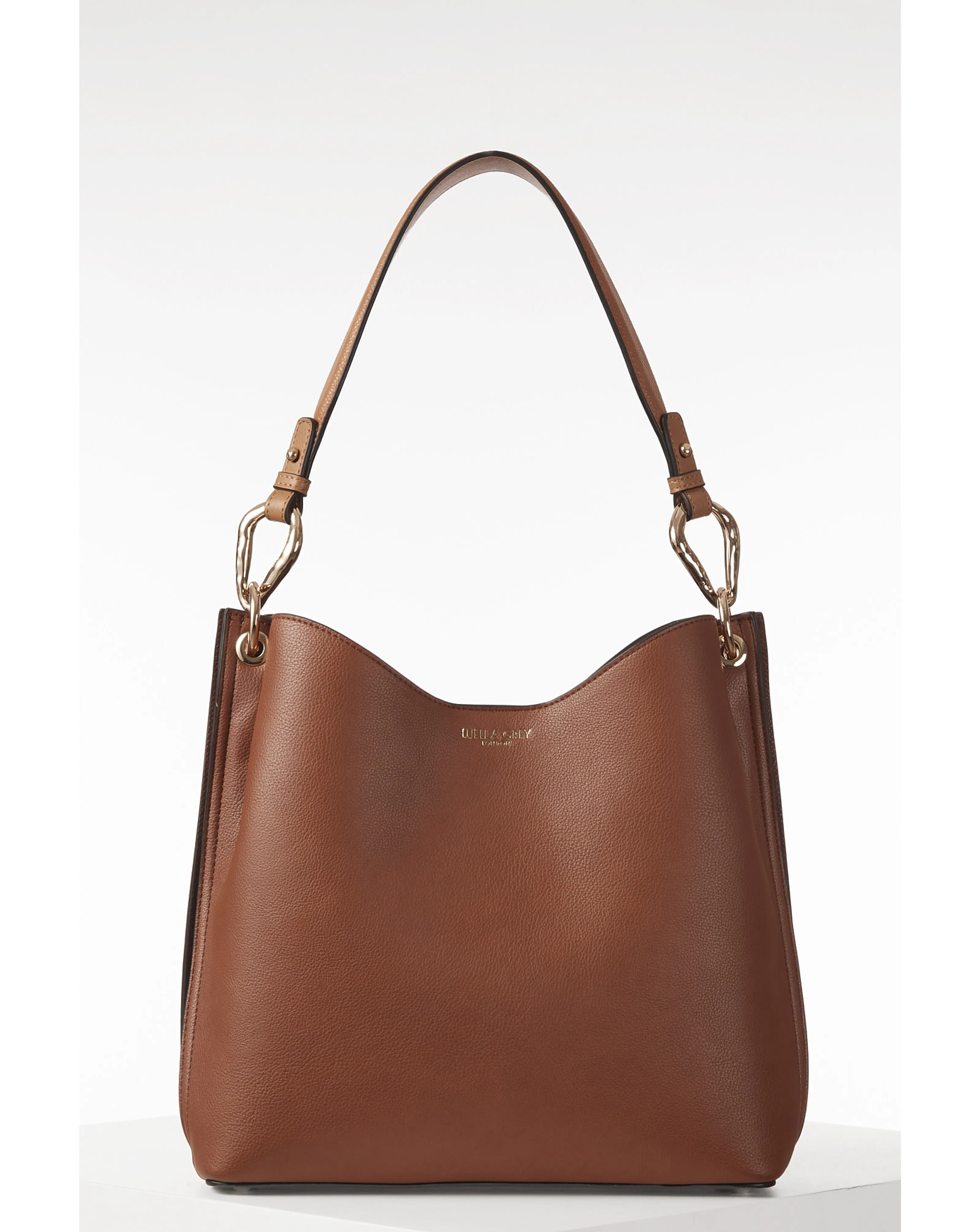 Luella Grey Phoebe Conker/Tan Hobo Tote | Simply Be