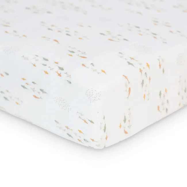 Lulujo Boho Crib Sheet - Fish