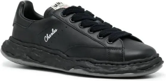 Maison MIHARA YASUHIRO Charles leather sneakers Black