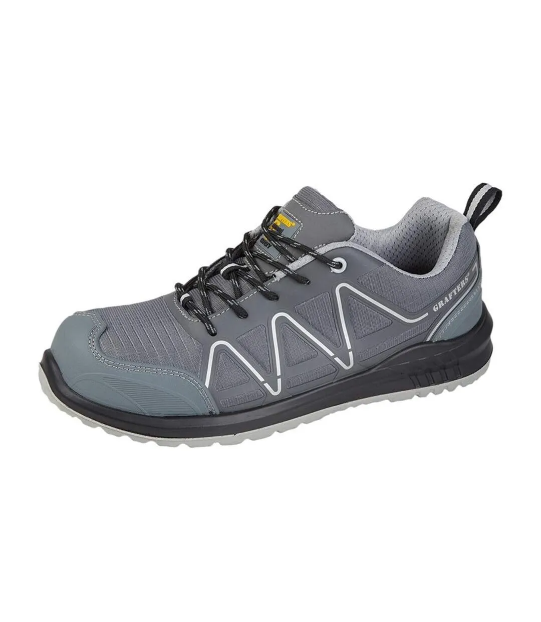 Mens safety trainers grey Grafters