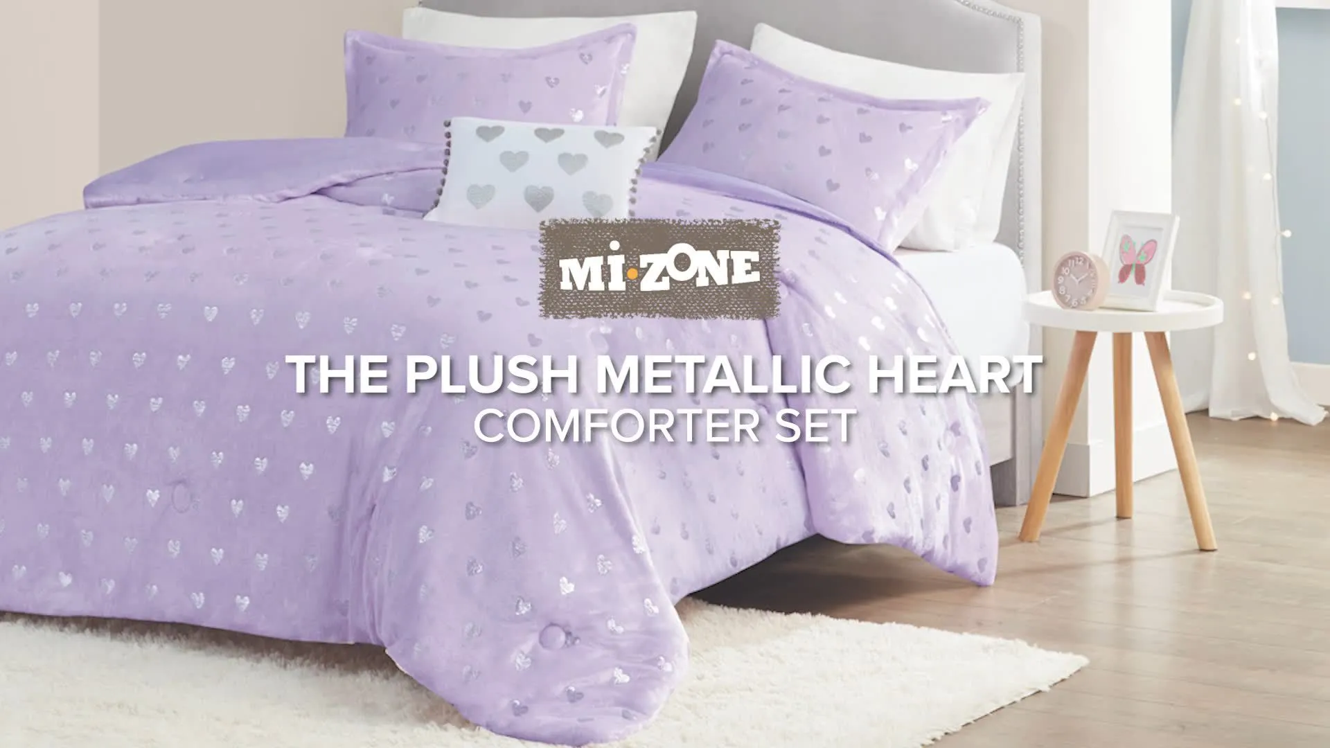 Mi Zone Jenna Geometric Comforter Set with decorative pillow