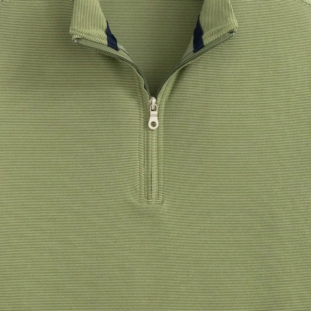 Microstripe Performance 1/4 Zip Pullover in Sage by Scott Barber