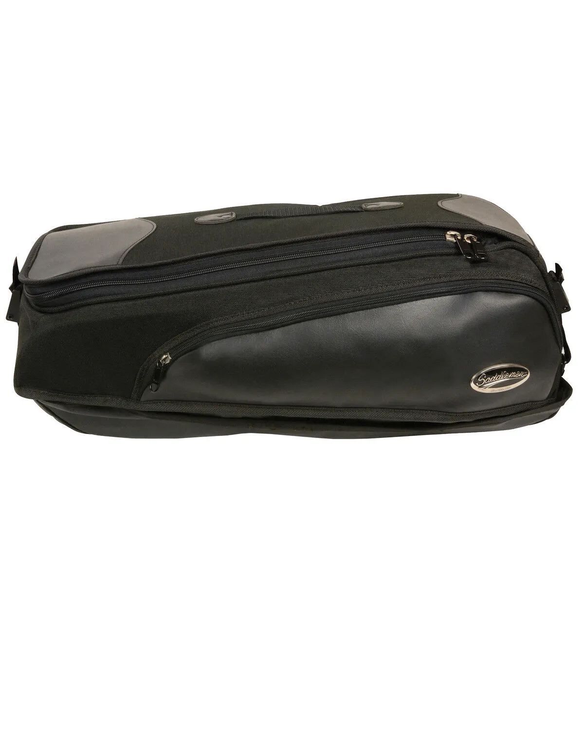 Milwaukee Leather Black Long Textile Back Rack Travel Bag