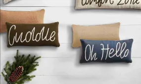 Mudpie Cuddle or Oh Hello Dhurrie Cotton Throw Pillows