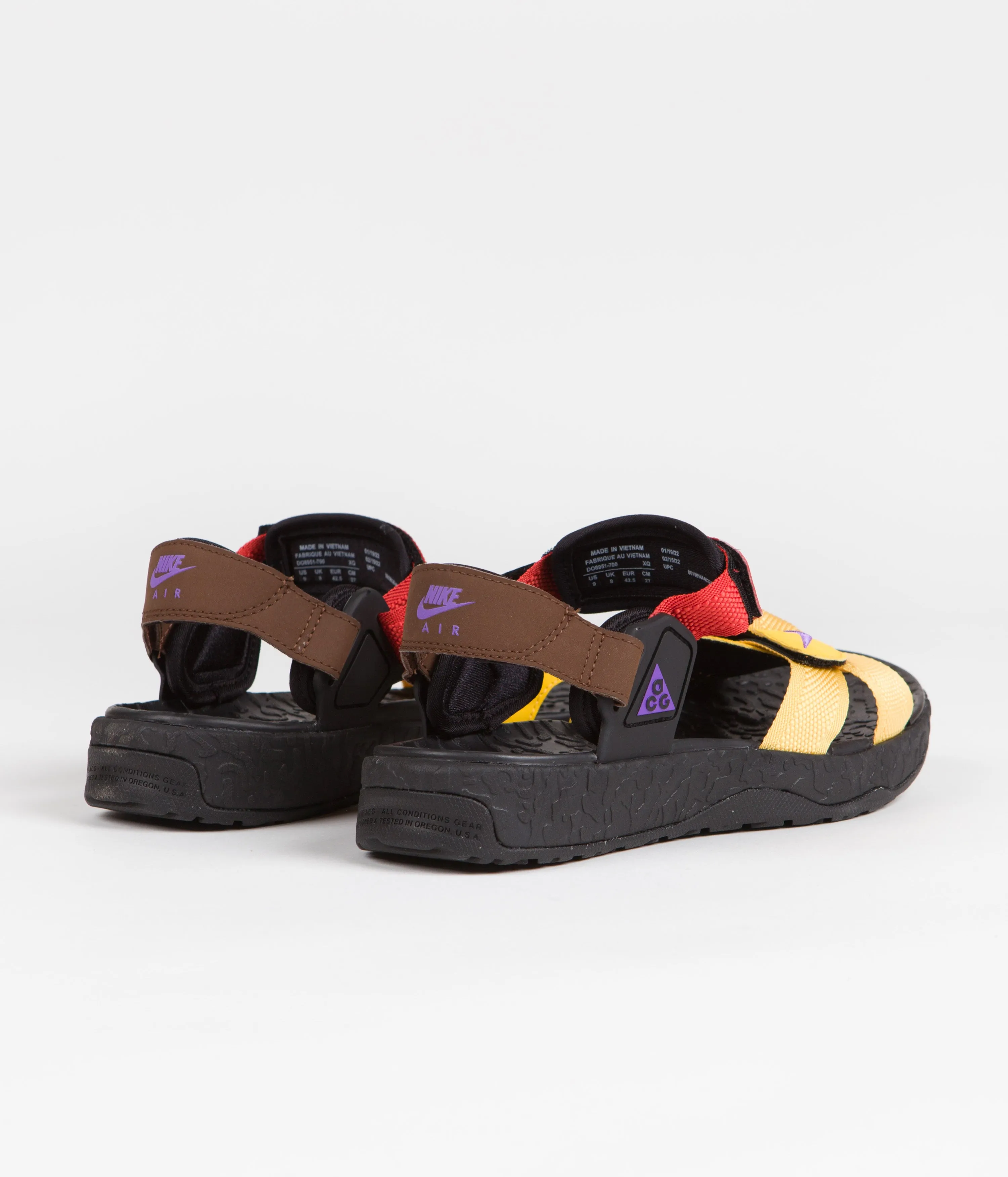 Nike ACG Air Deschutz+ Sandals - Solar Flare / Action Grape - Cinnabar