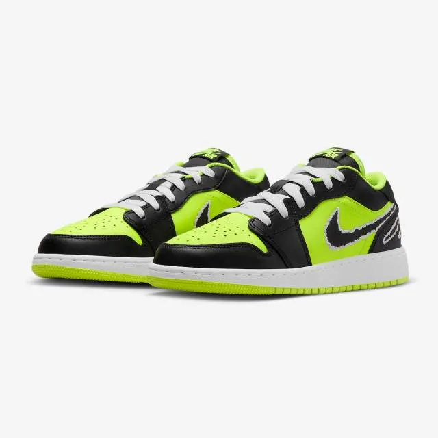 Nike Air Jordan 1 Low SE GS (Big Cat Energy/ Volt/ White...