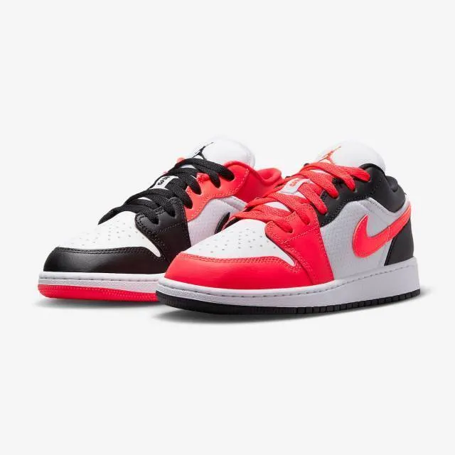 Nike Air Jordan 1 Low SE GS (Mismatched Infrared/ Infrar...