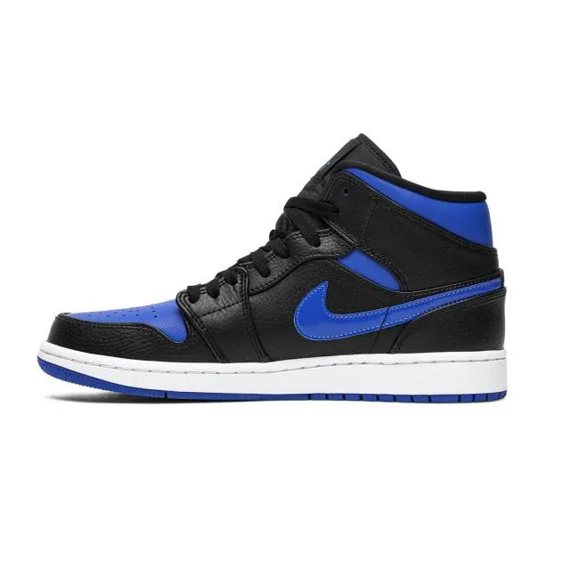 Nike Air Jordan 1 Mid (Black Hyper Royal Blue (2020)/ Bl...