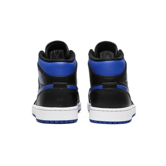 Nike Air Jordan 1 Mid (Black Hyper Royal Blue (2020)/ Bl...