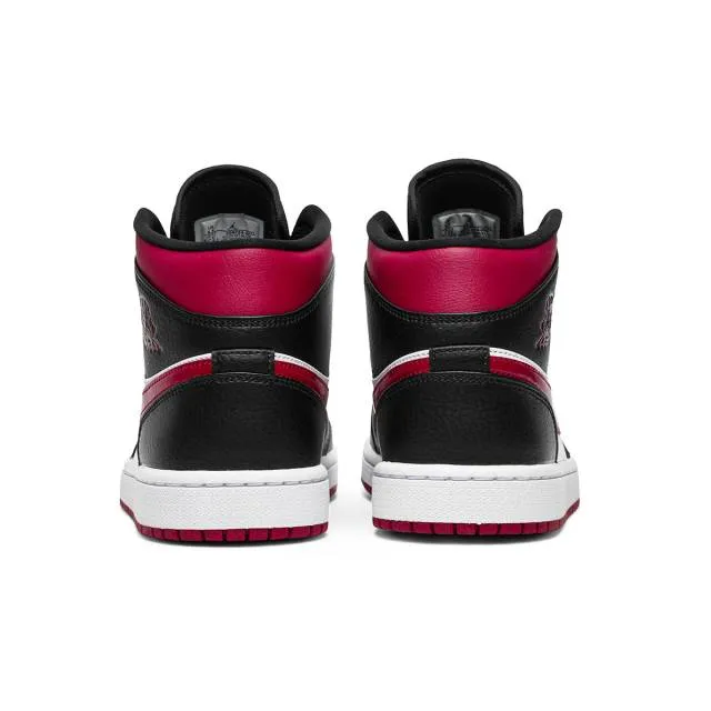 Nike Air Jordan 1 Mid (Noble Red/ Bred Toe/ Black/ White...