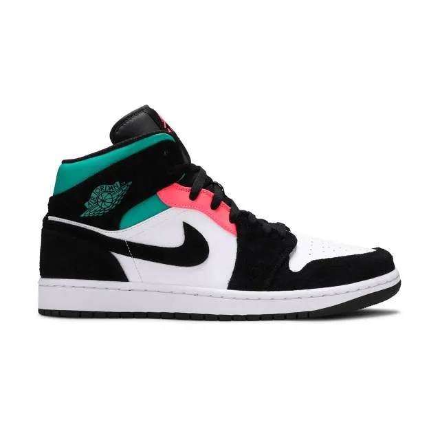 Nike Air Jordan 1 Mid SE (South Beach/ White/ Black/ Pin...