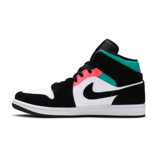 Nike Air Jordan 1 Mid SE (South Beach/ White/ Black/ Pin...