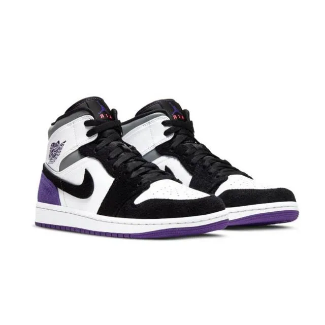 Nike Air Jordan 1 Mid SE (Varsity Purple/ White/ Black/ ...