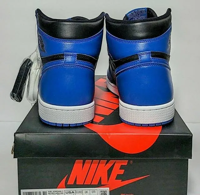 Nike Air Jordan 1 Retro High OG Dark Marina Blue 4-14 Bl...