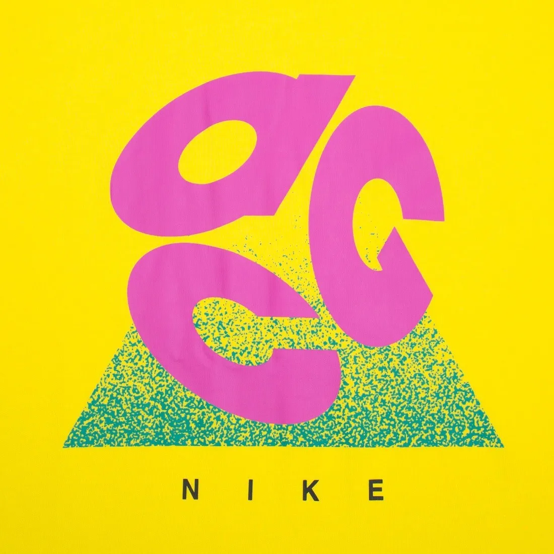 Nike Men Nrg Acg Evo Logo Tee (opti yellow / active fuchsia)