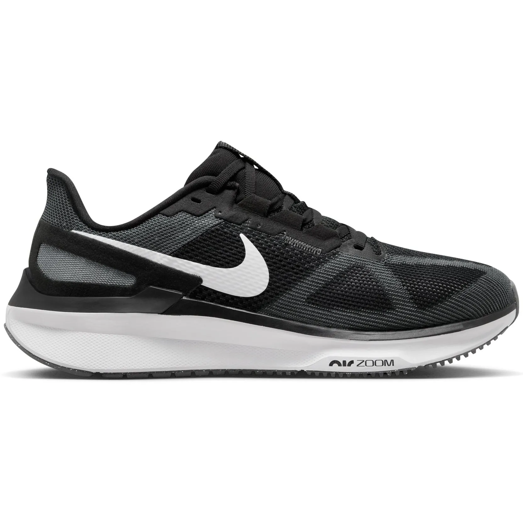 Nike Men's Structure 25 Running Shoes Black / White / Iron Grey