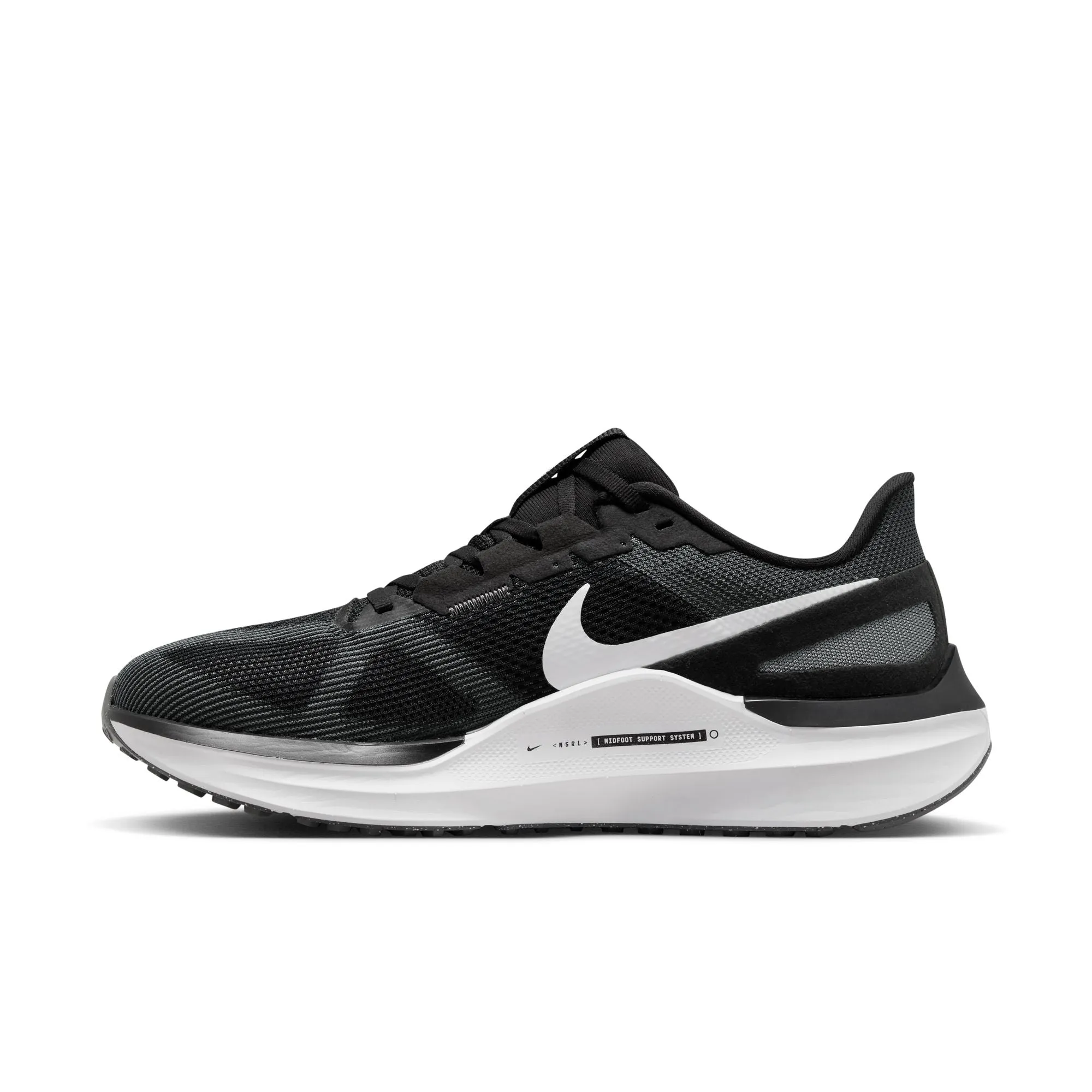 Nike Men's Structure 25 Running Shoes Black / White / Iron Grey