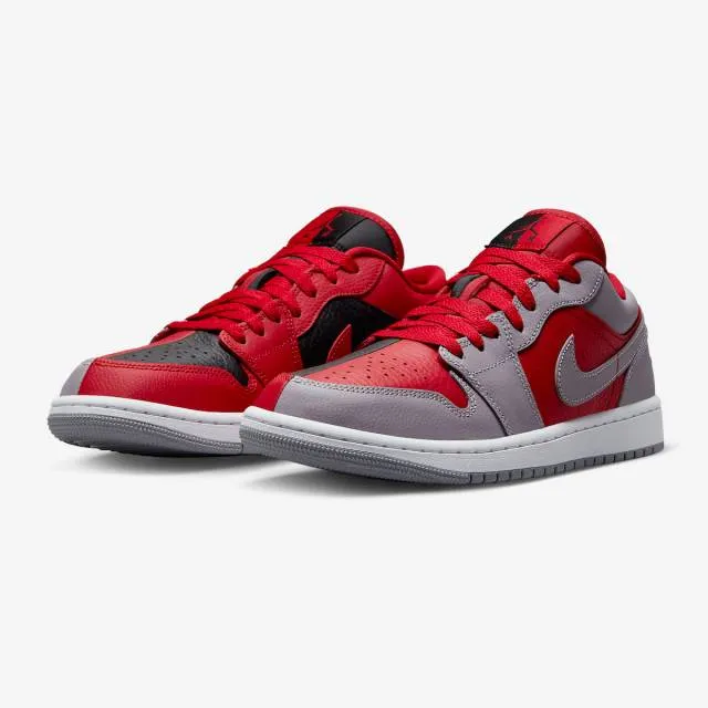 Nike Women's Air Jordan 1 Low SE (Split Gym Red Cement G...