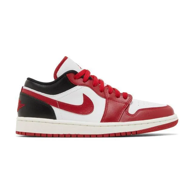 Nike Women's Air Jordan 1 Low (White Gym Red/ White/ Bla...