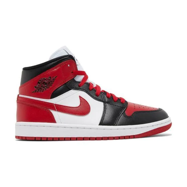 Nike Women's Air Jordan 1 Mid (Alternate Bred Toe/ Black...