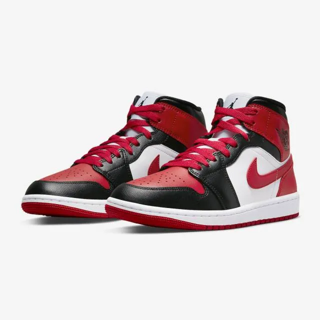 Nike Women's Air Jordan 1 Mid (Alternate Bred Toe/ Black...