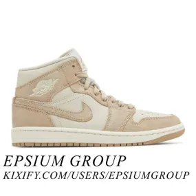 Nike Women's Air Jordan 1 Mid SE (Legend Light Brown/ Le...