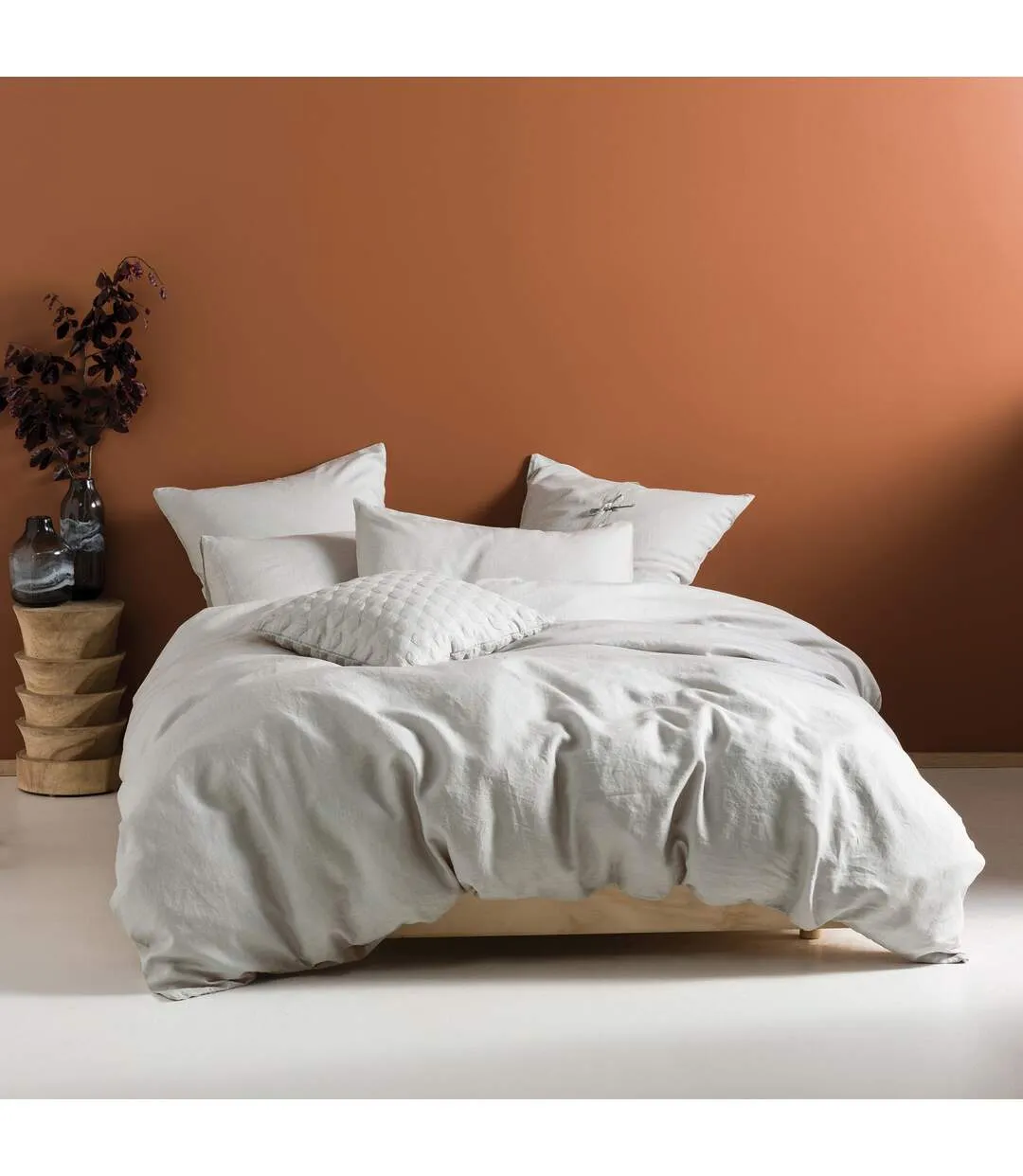 Nimes duvet cover set grey Linen House