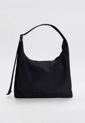 Nylon Shoulder Bag - Black