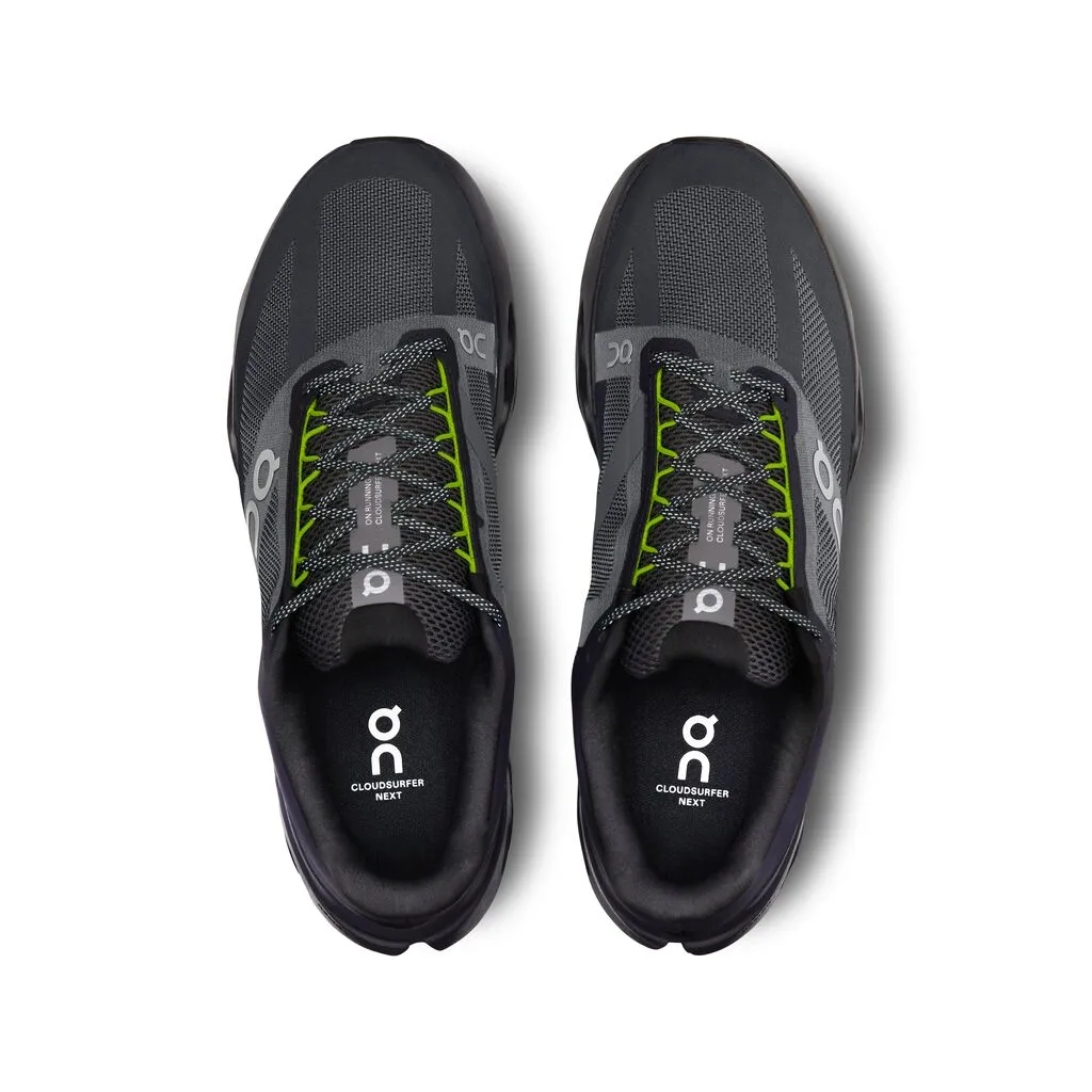 On Men's Cloudsurfer Next Running Shoes Black / Iron