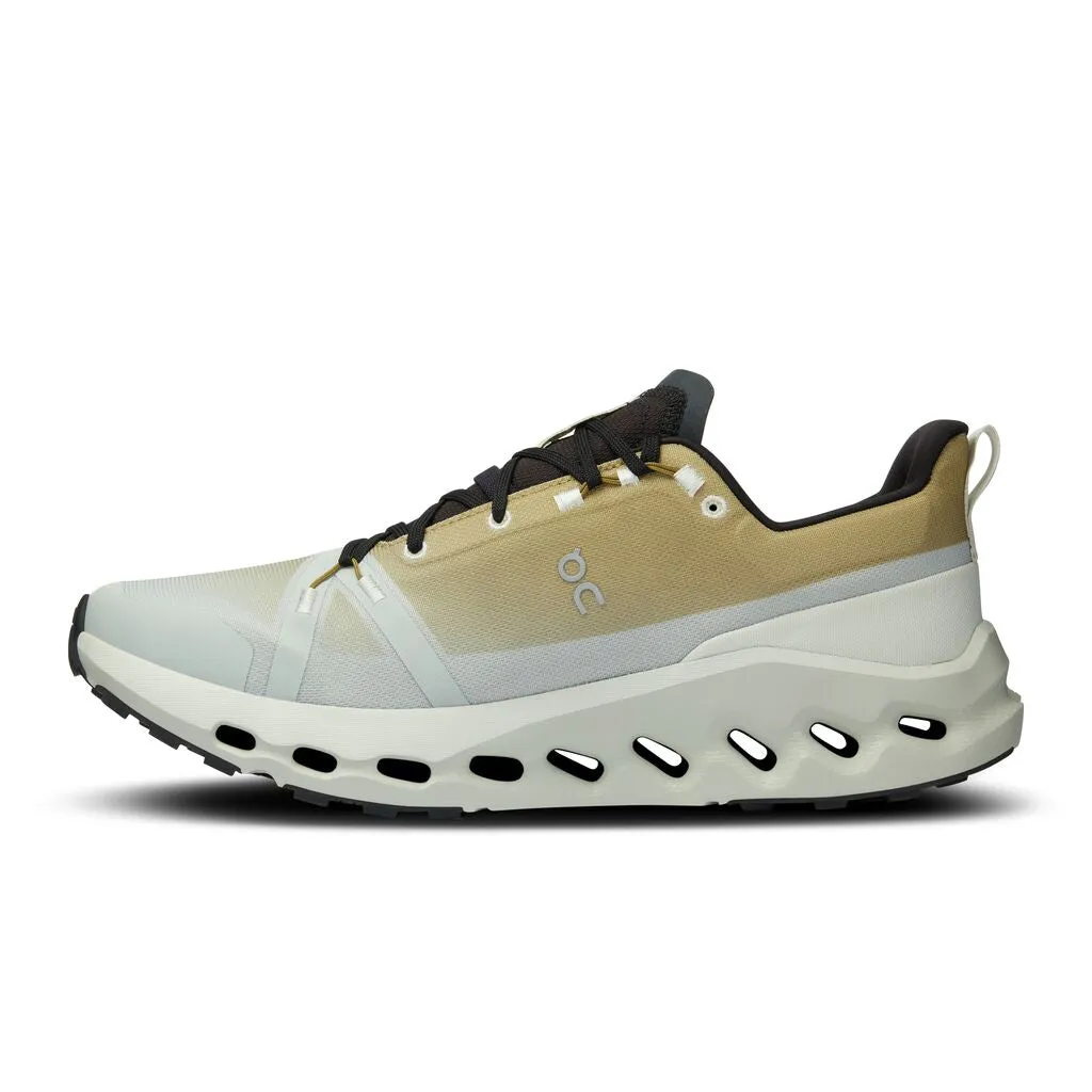 On Men's Cloudsurfer Trail Waterproof Running Shoes Safari / Mineral