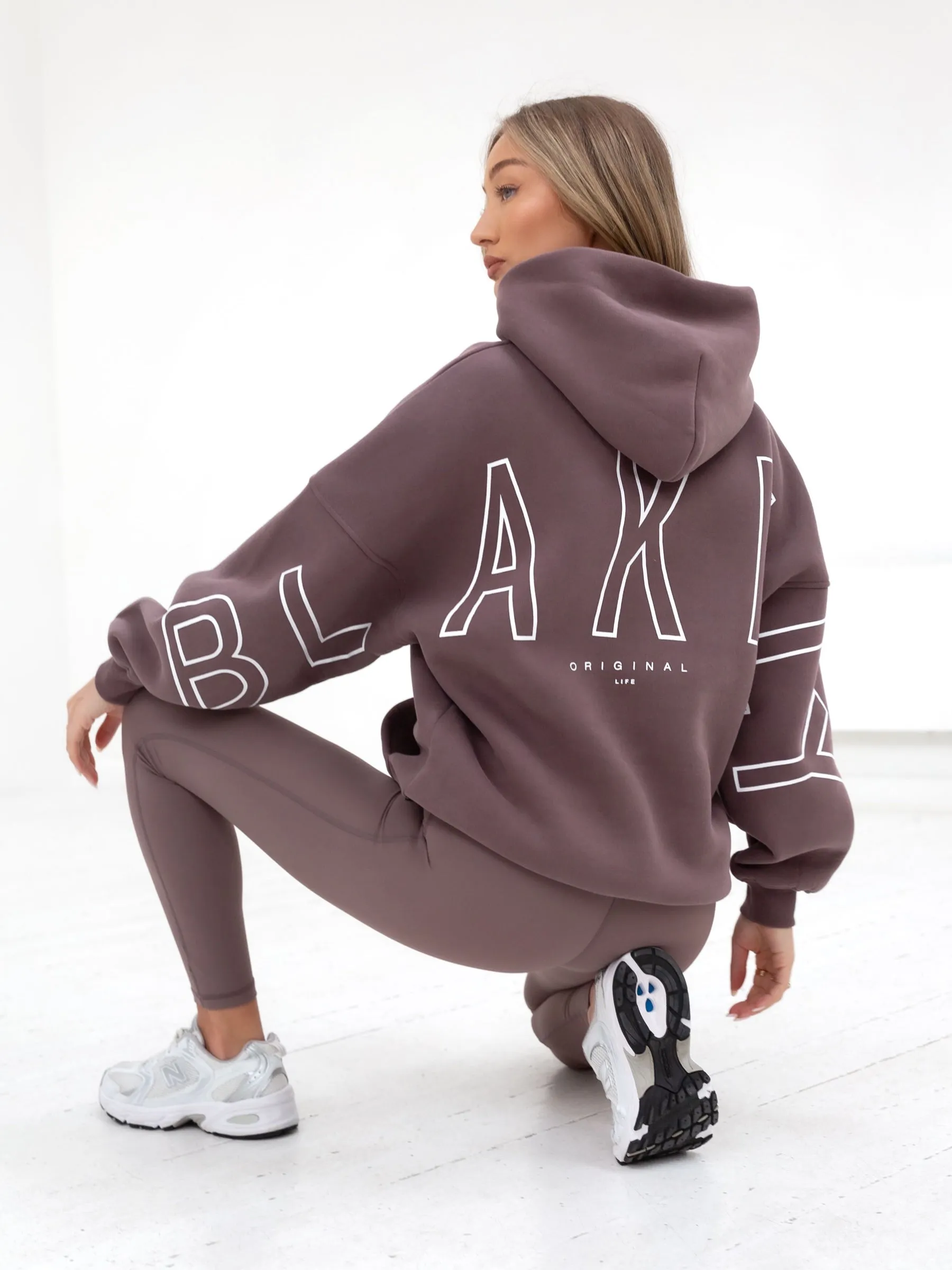 Outline Isabel Oversized Hoodie - Mauve Brown