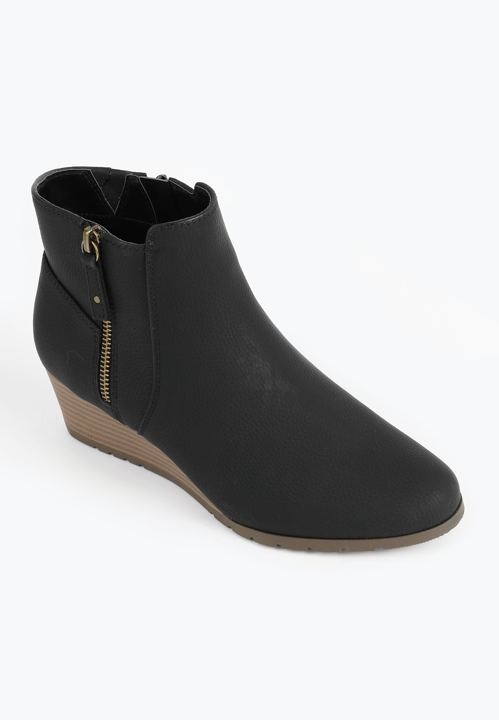 Paige Zip Up Wedge Boot