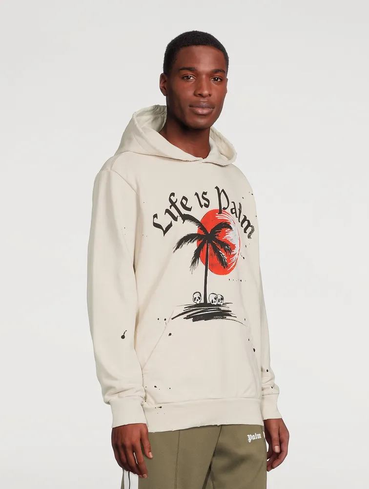 PALM ANGELS Go Sunset Cotton Hoodie