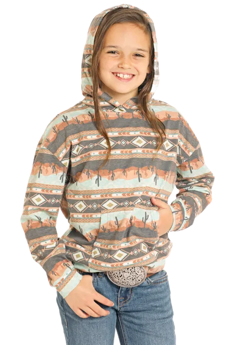 Panhandle Slim Girls Southwest Scenery Print Hoodie