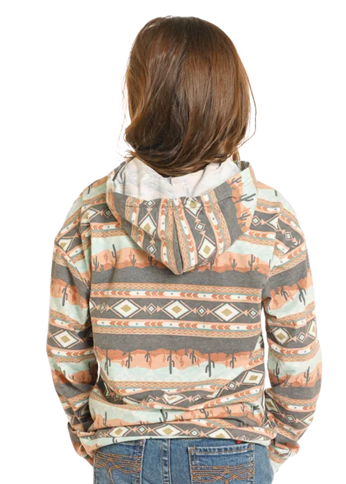 Panhandle Slim Girls Southwest Scenery Print Hoodie