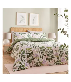 Passiflora botanical duvet cover set peach/vine green Wylder