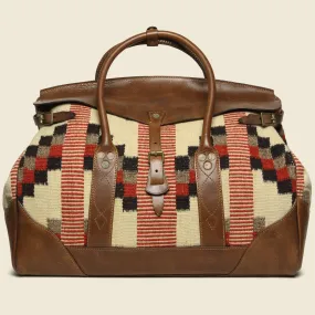 Pecos Blanket Duffle Bag - Cream  Multi/Brown